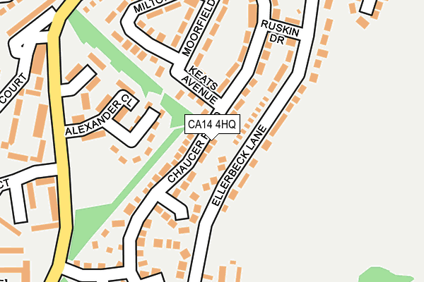 CA14 4HQ map - OS OpenMap – Local (Ordnance Survey)