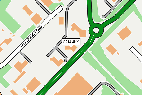 CA14 4HX map - OS OpenMap – Local (Ordnance Survey)