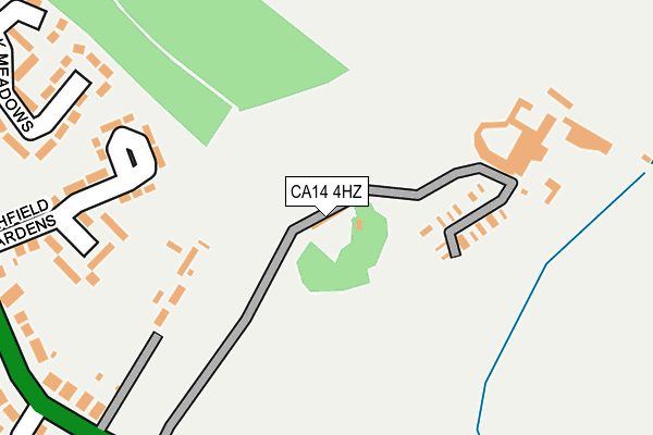 CA14 4HZ map - OS OpenMap – Local (Ordnance Survey)