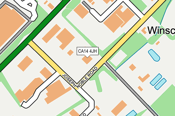 CA14 4JH map - OS OpenMap – Local (Ordnance Survey)