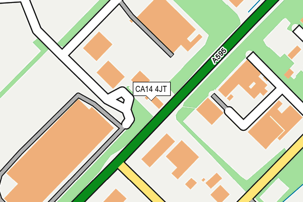 CA14 4JT map - OS OpenMap – Local (Ordnance Survey)