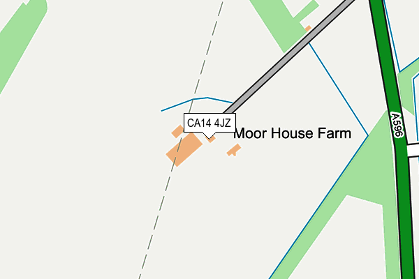 CA14 4JZ map - OS OpenMap – Local (Ordnance Survey)