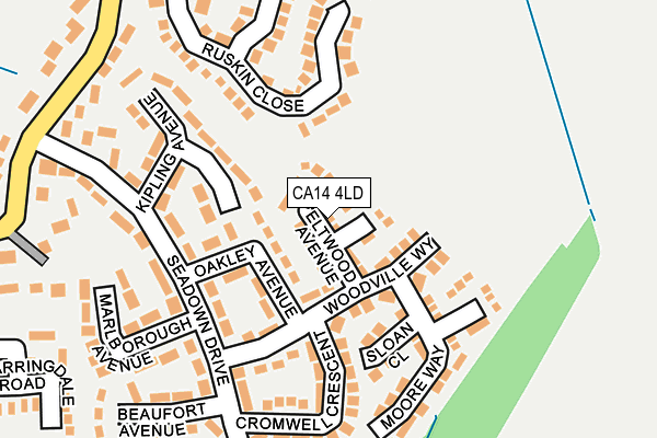 CA14 4LD map - OS OpenMap – Local (Ordnance Survey)