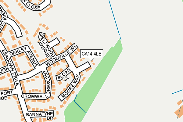 CA14 4LE map - OS OpenMap – Local (Ordnance Survey)