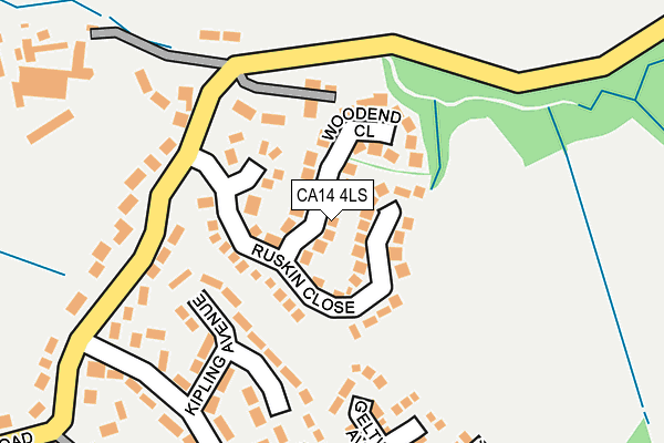 CA14 4LS map - OS OpenMap – Local (Ordnance Survey)