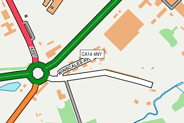 CA14 4NY map - OS OpenMap – Local (Ordnance Survey)