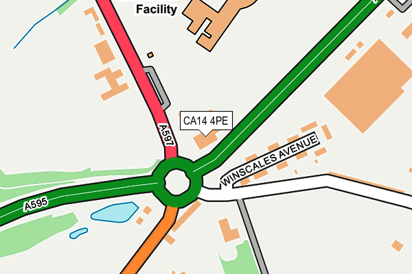 CA14 4PE map - OS OpenMap – Local (Ordnance Survey)