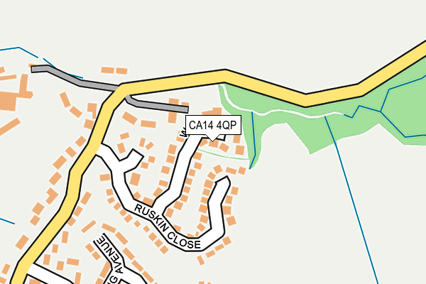 CA14 4QP map - OS OpenMap – Local (Ordnance Survey)