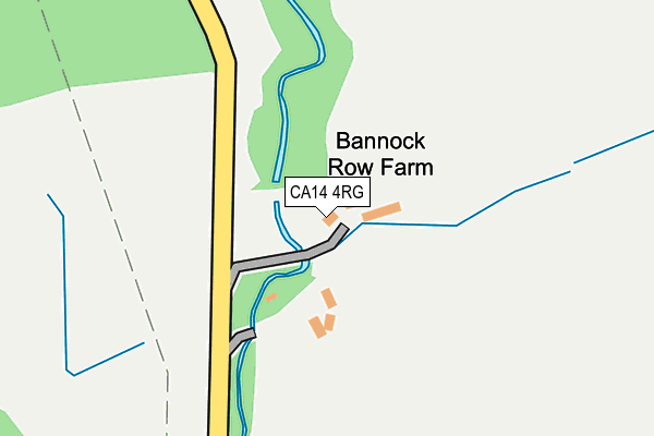 CA14 4RG map - OS OpenMap – Local (Ordnance Survey)