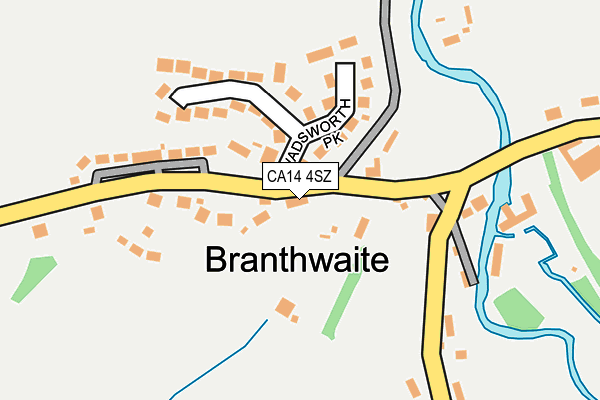 CA14 4SZ map - OS OpenMap – Local (Ordnance Survey)