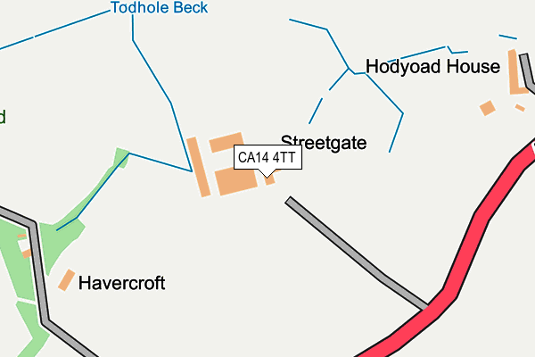 CA14 4TT map - OS OpenMap – Local (Ordnance Survey)