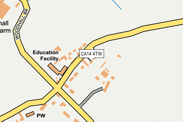 CA14 4TW map - OS OpenMap – Local (Ordnance Survey)