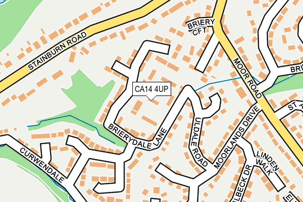 CA14 4UP map - OS OpenMap – Local (Ordnance Survey)
