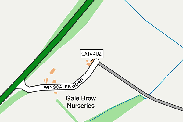 CA14 4UZ map - OS OpenMap – Local (Ordnance Survey)