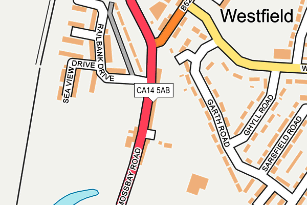 CA14 5AB map - OS OpenMap – Local (Ordnance Survey)