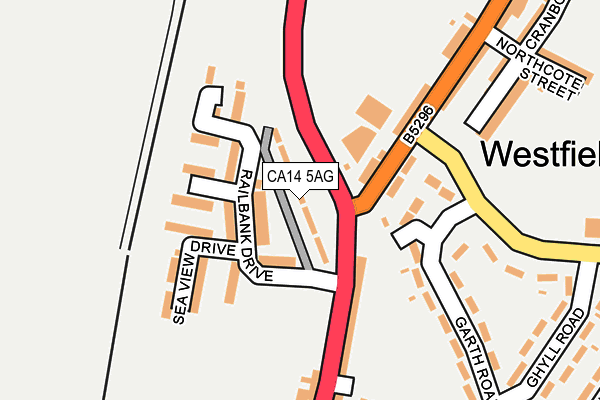 CA14 5AG map - OS OpenMap – Local (Ordnance Survey)