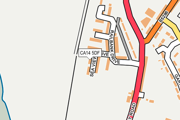 CA14 5DF map - OS OpenMap – Local (Ordnance Survey)