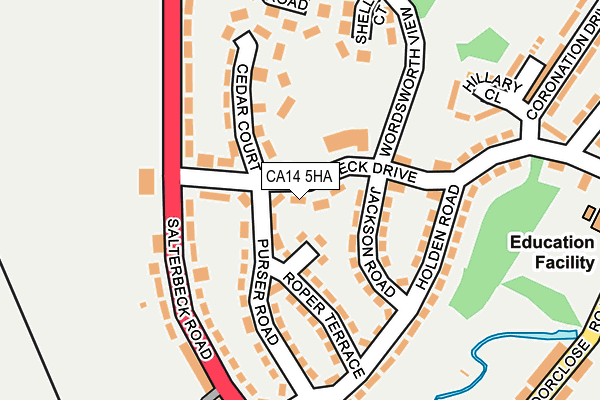 CA14 5HA map - OS OpenMap – Local (Ordnance Survey)