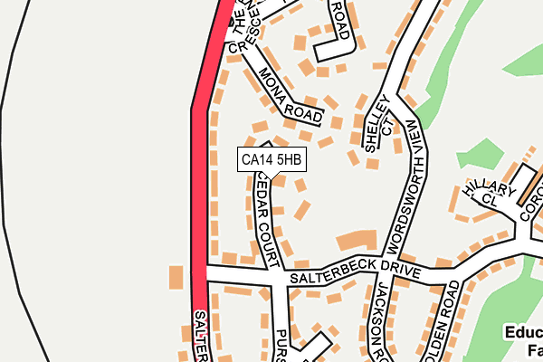 CA14 5HB map - OS OpenMap – Local (Ordnance Survey)