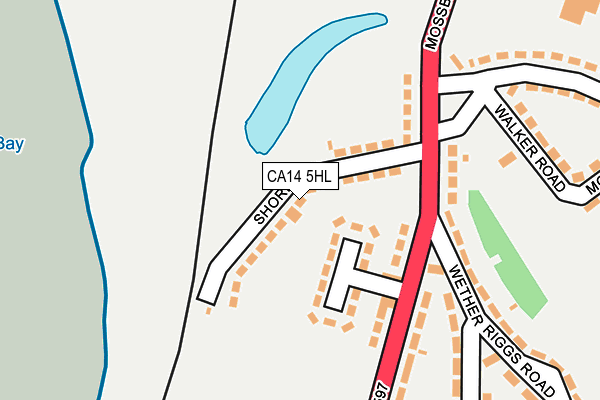 CA14 5HL map - OS OpenMap – Local (Ordnance Survey)