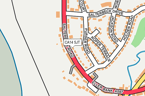 CA14 5JT map - OS OpenMap – Local (Ordnance Survey)