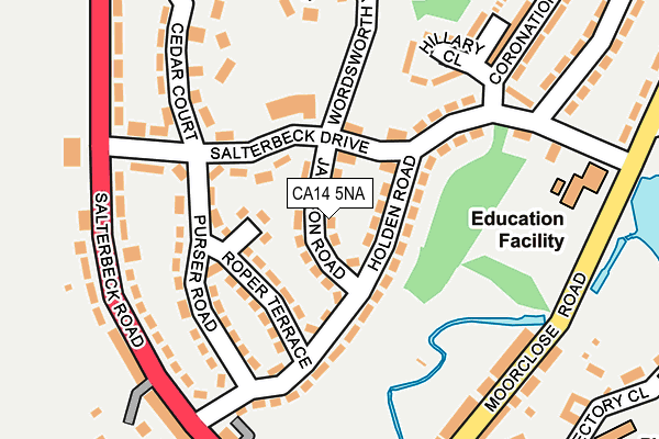 CA14 5NA map - OS OpenMap – Local (Ordnance Survey)