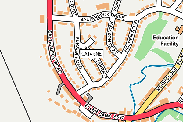 CA14 5NE map - OS OpenMap – Local (Ordnance Survey)