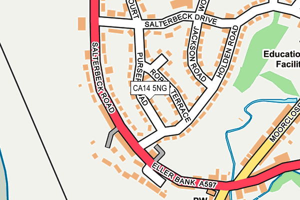 CA14 5NG map - OS OpenMap – Local (Ordnance Survey)