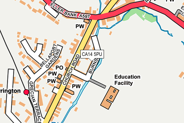 CA14 5PU map - OS OpenMap – Local (Ordnance Survey)