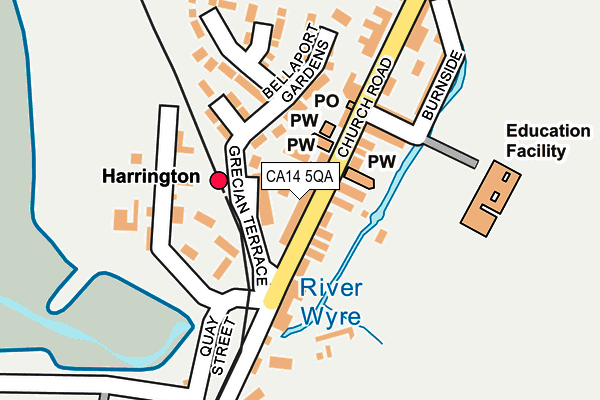 CA14 5QA map - OS OpenMap – Local (Ordnance Survey)