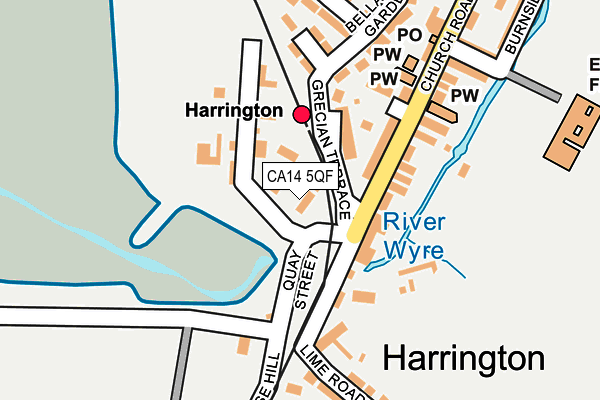 CA14 5QF map - OS OpenMap – Local (Ordnance Survey)