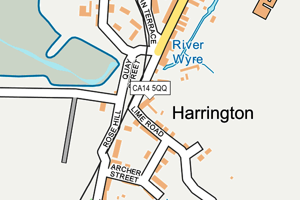 CA14 5QQ map - OS OpenMap – Local (Ordnance Survey)