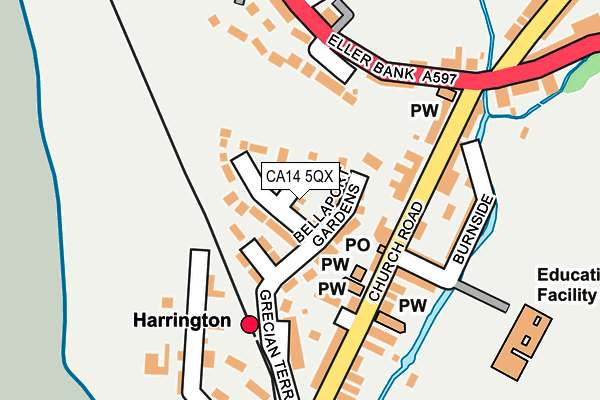 CA14 5QX map - OS OpenMap – Local (Ordnance Survey)