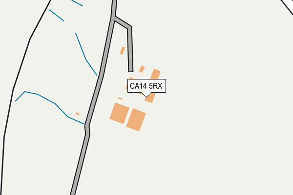 CA14 5RX map - OS OpenMap – Local (Ordnance Survey)