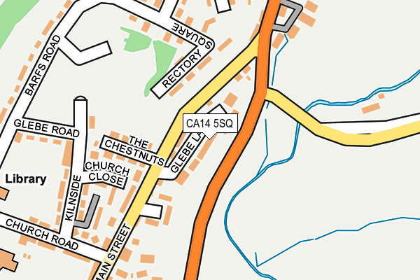 CA14 5SQ map - OS OpenMap – Local (Ordnance Survey)