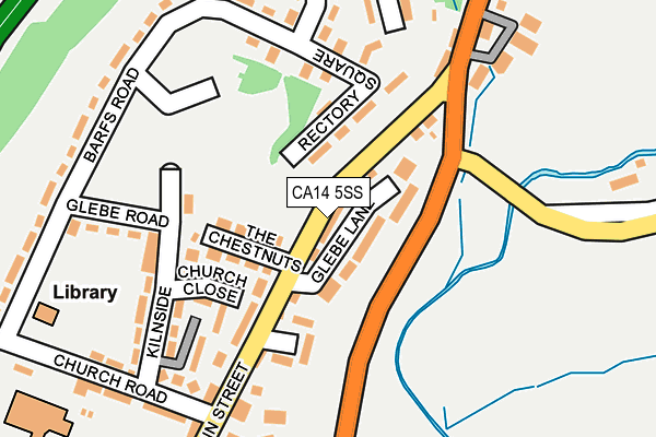 CA14 5SS map - OS OpenMap – Local (Ordnance Survey)