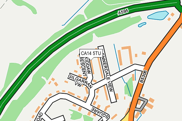 CA14 5TU map - OS OpenMap – Local (Ordnance Survey)