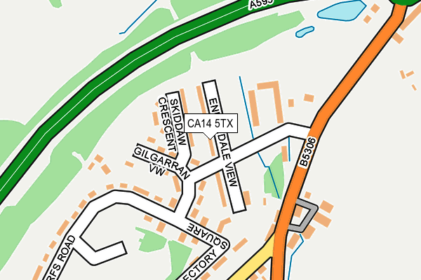 CA14 5TX map - OS OpenMap – Local (Ordnance Survey)