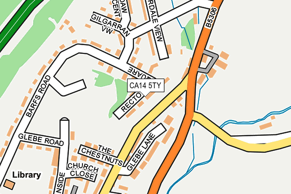 CA14 5TY map - OS OpenMap – Local (Ordnance Survey)