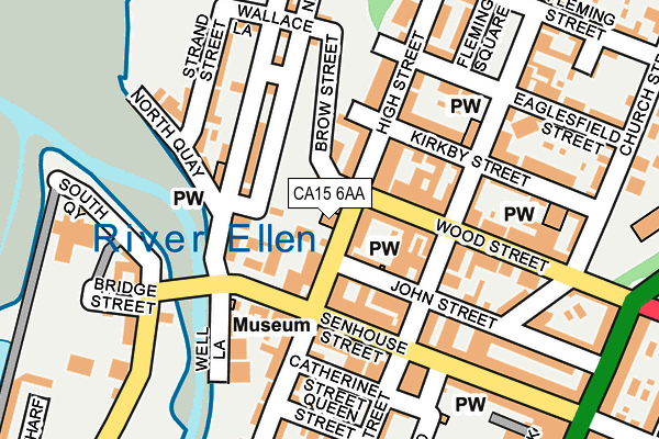 CA15 6AA map - OS OpenMap – Local (Ordnance Survey)