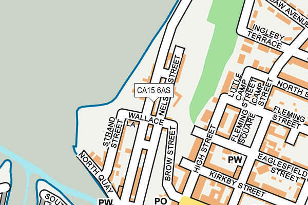 CA15 6AS map - OS OpenMap – Local (Ordnance Survey)