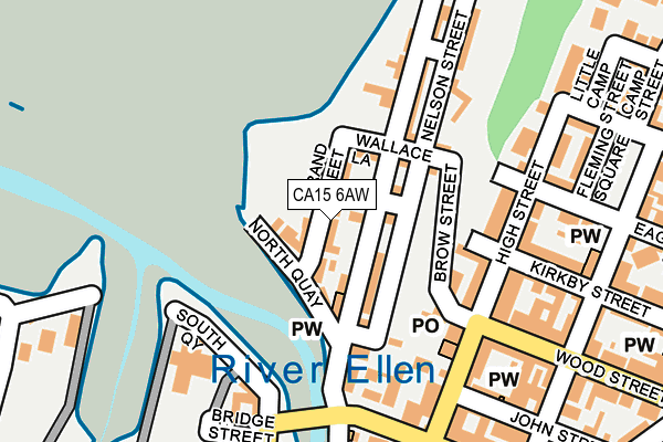 CA15 6AW map - OS OpenMap – Local (Ordnance Survey)