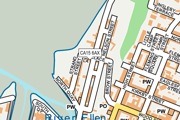 CA15 6AX map - OS OpenMap – Local (Ordnance Survey)