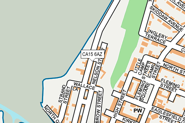 CA15 6AZ map - OS OpenMap – Local (Ordnance Survey)
