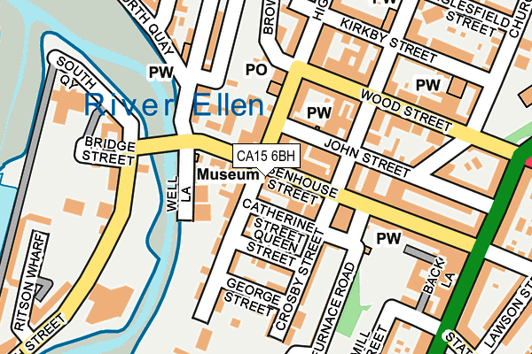 CA15 6BH map - OS OpenMap – Local (Ordnance Survey)