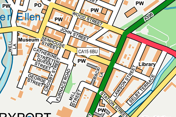 CA15 6BU map - OS OpenMap – Local (Ordnance Survey)