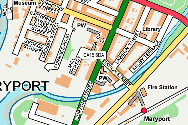 CA15 6DA map - OS OpenMap – Local (Ordnance Survey)