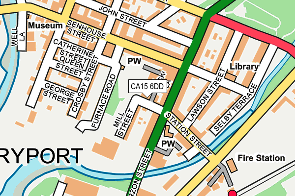 CA15 6DD map - OS OpenMap – Local (Ordnance Survey)