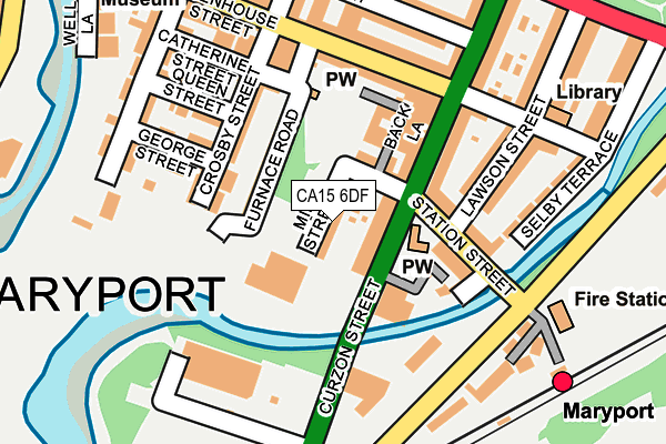 CA15 6DF map - OS OpenMap – Local (Ordnance Survey)