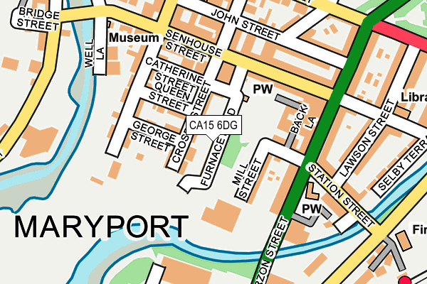 CA15 6DG map - OS OpenMap – Local (Ordnance Survey)